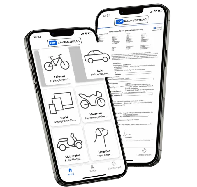pdf kaufvertrag app,Digitale Vertragsvorlagen und Muster